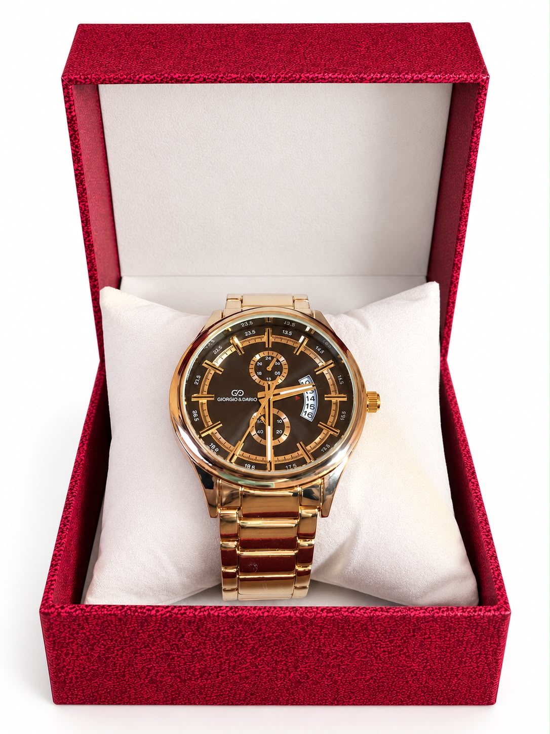 Relógio Dourado Masculino