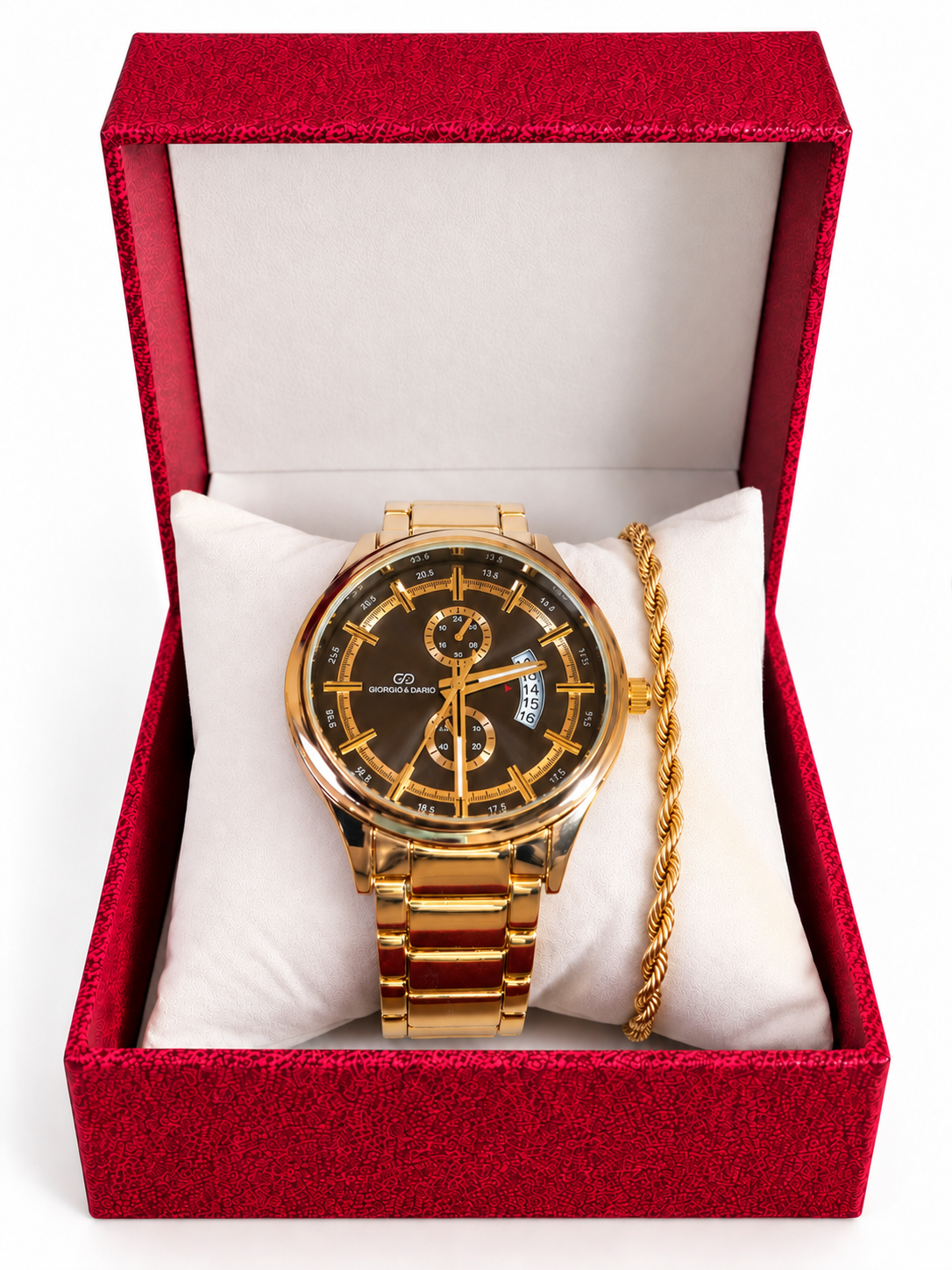 Conjunto Relógio + Pulseira