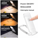 Luz de Leitura com Mola - LED Recarregável por USB