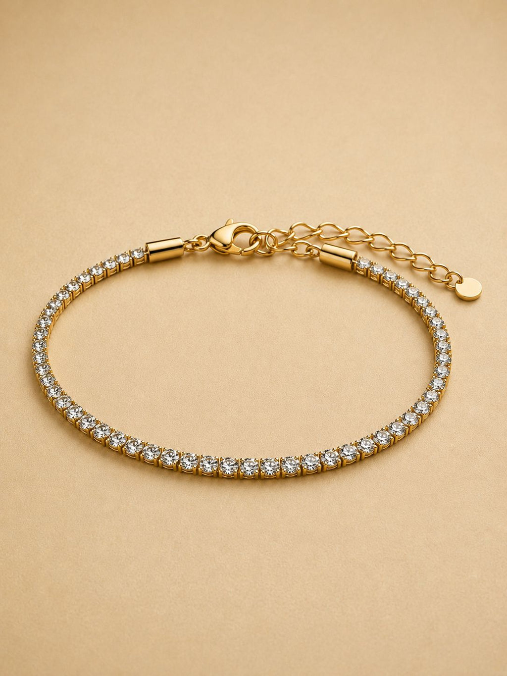 Pulseira cravejado dourada