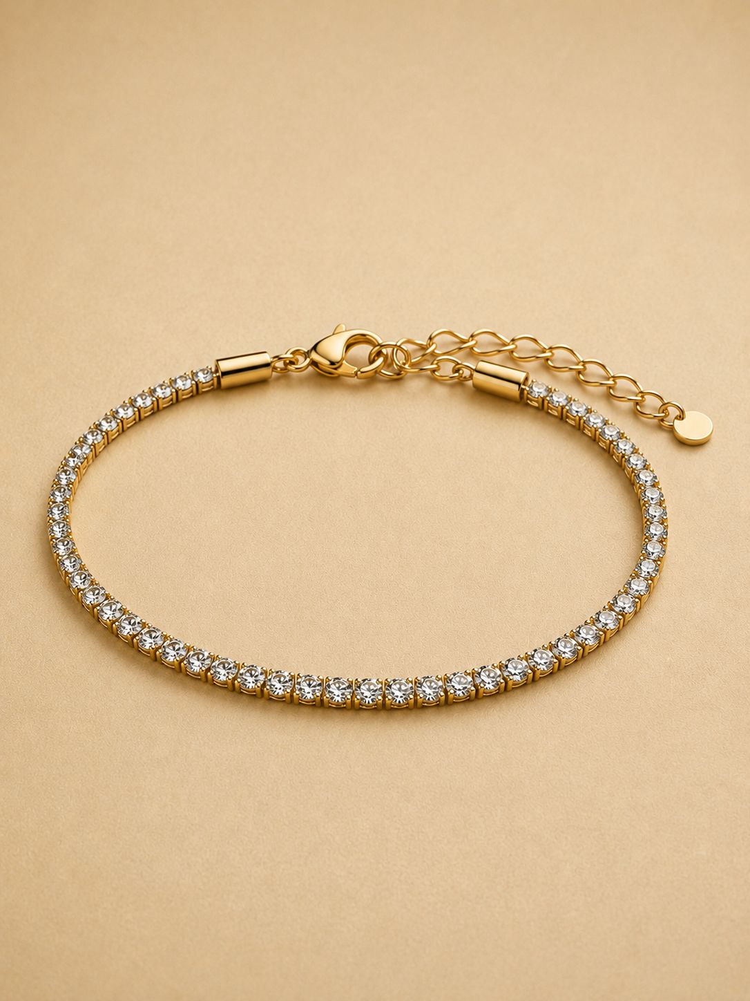 Pulseira cravejado dourada