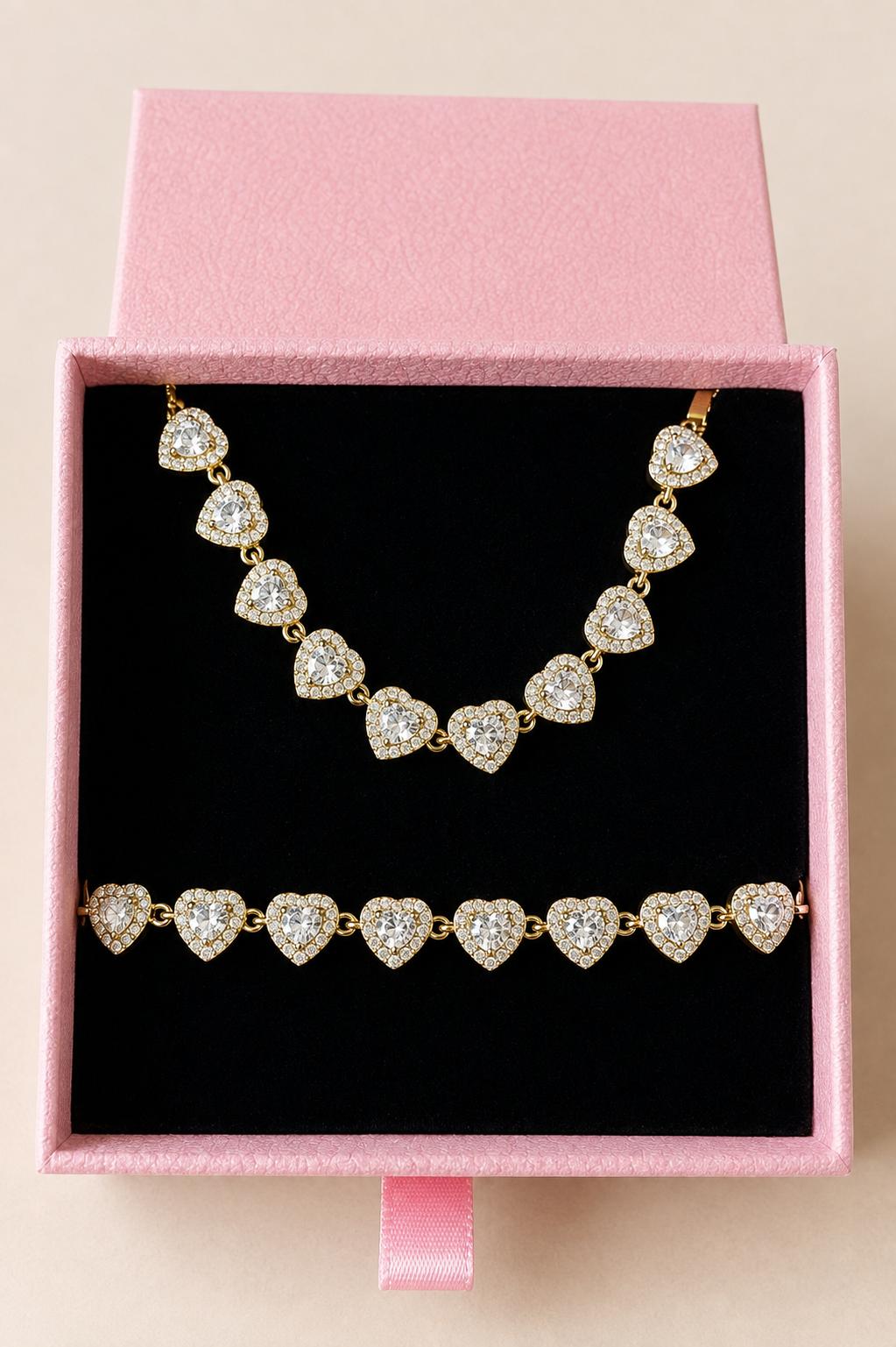 Conjunto de coração em zircônia