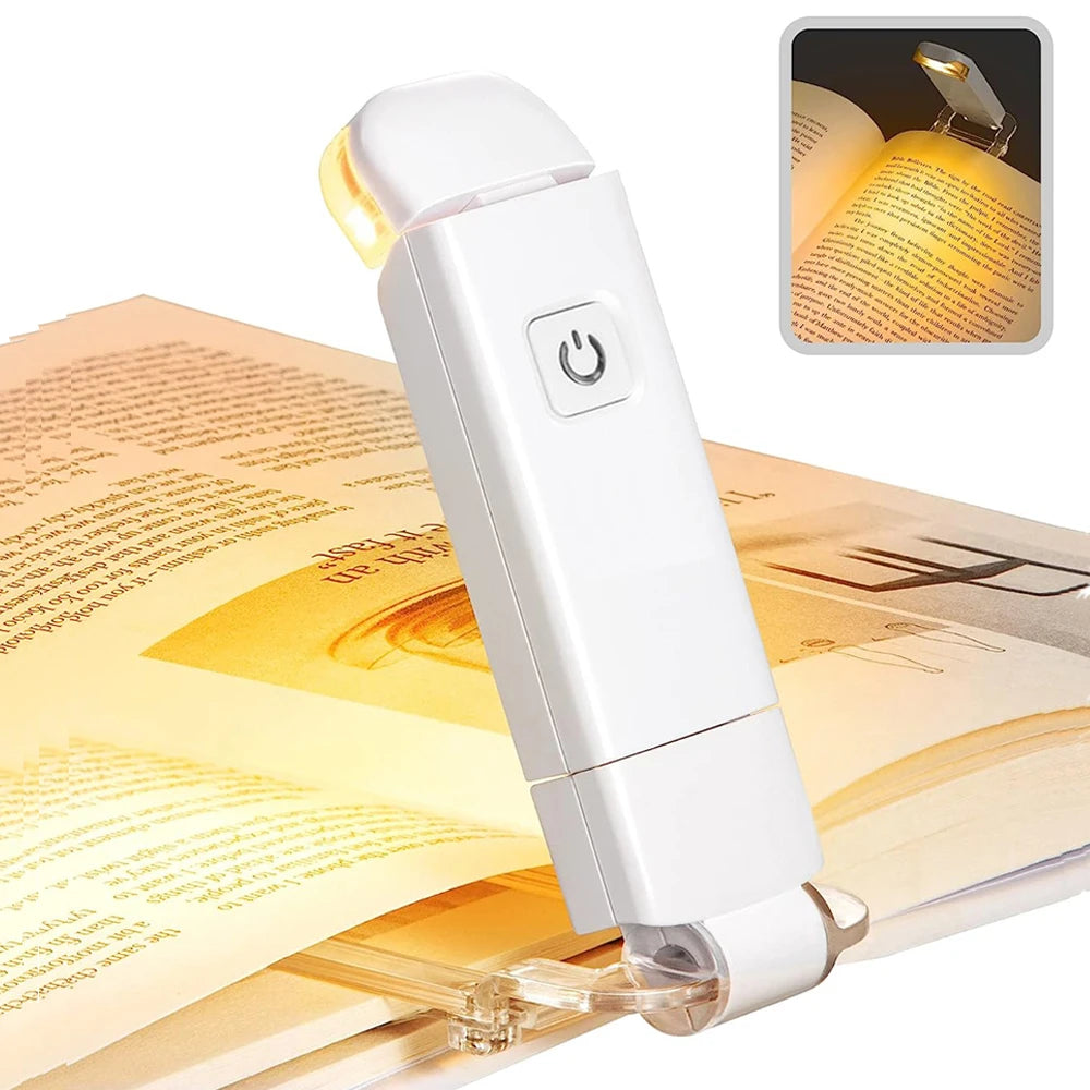 Luz de Leitura Clip - LED Recarregável por USB