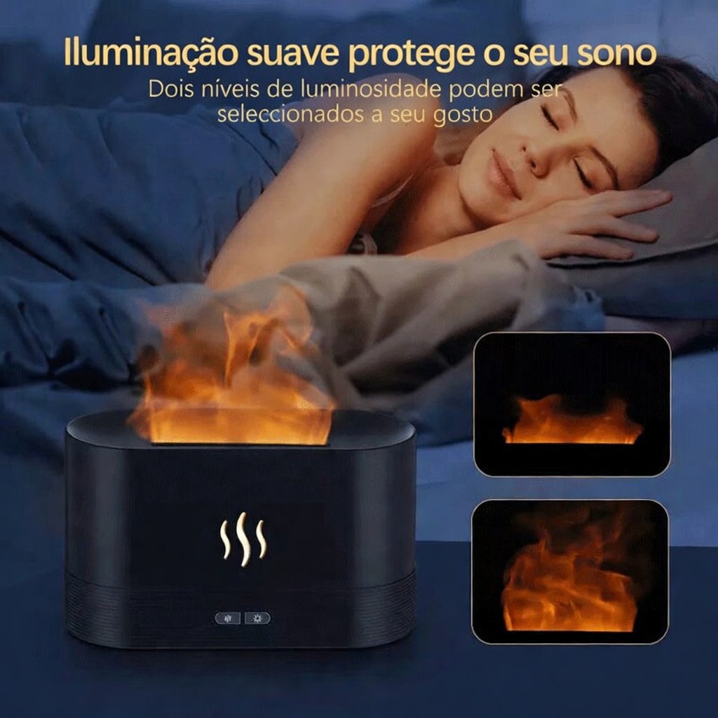 Ignis Zen™ - Difusor de Chama e Aroma (9 Cores)