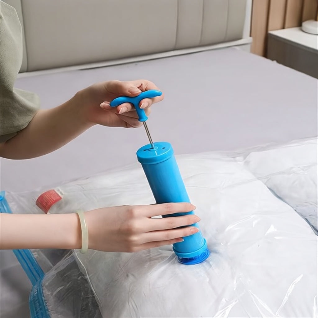 SpaceMax™ – Sistema de Vácuo Total (Pack com Bomba e 6 Sacos a Vácuo)