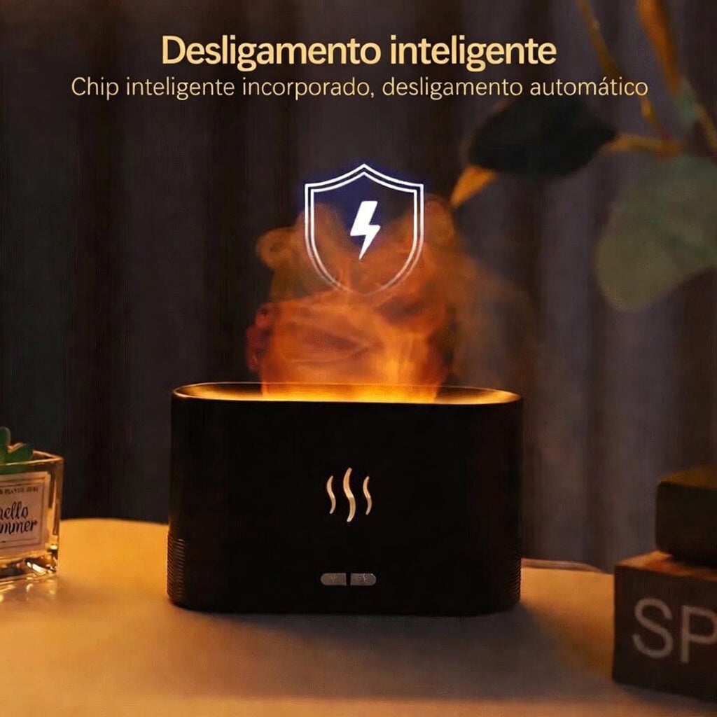 Ignis Zen™ - Difusor de Chama e Aroma (9 Cores)