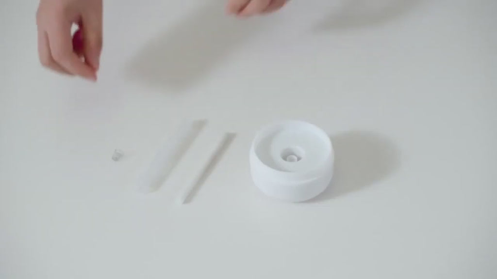 Humidificador Rosa Ultrassónico com Luz Ambiente