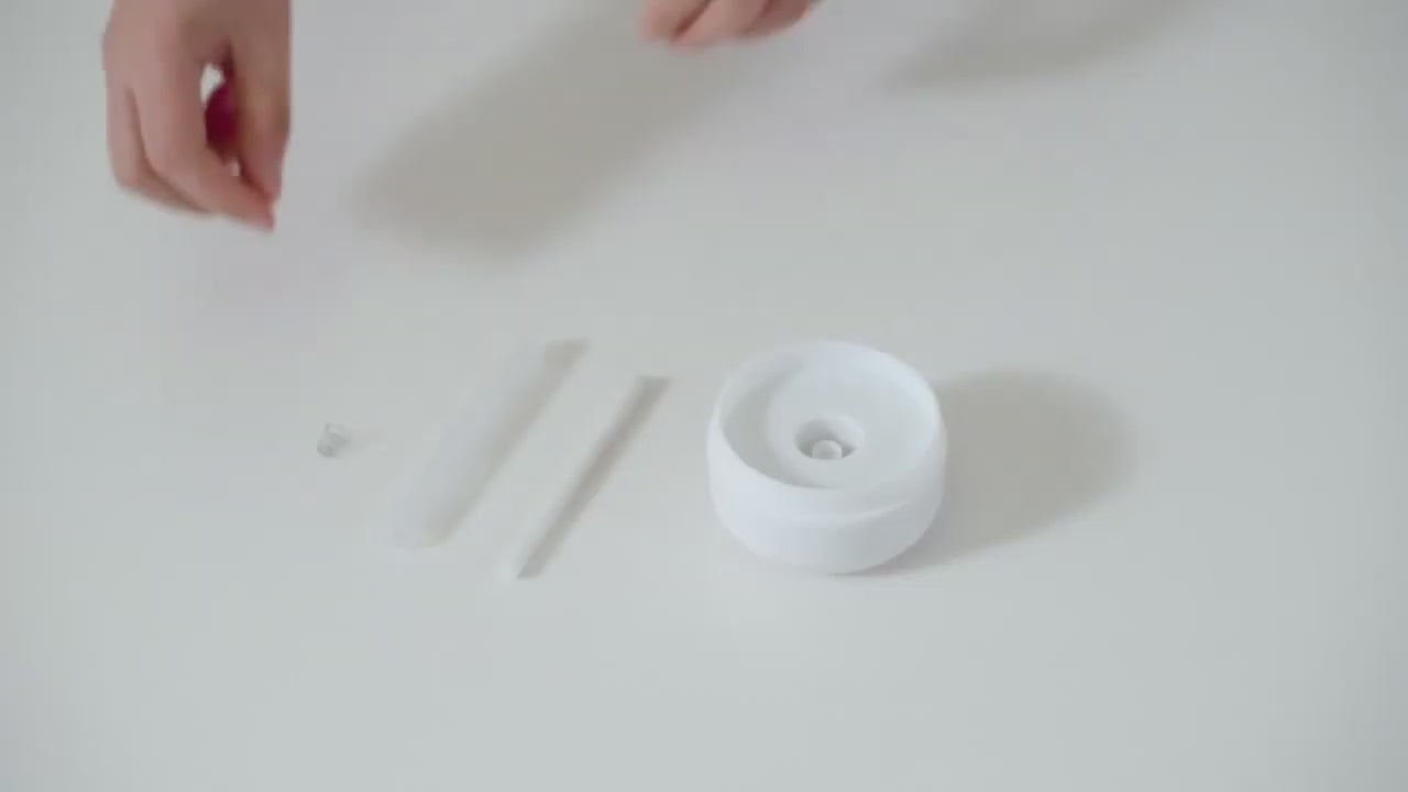 Humidificador Rosa Ultrassónico com Luz Ambiente