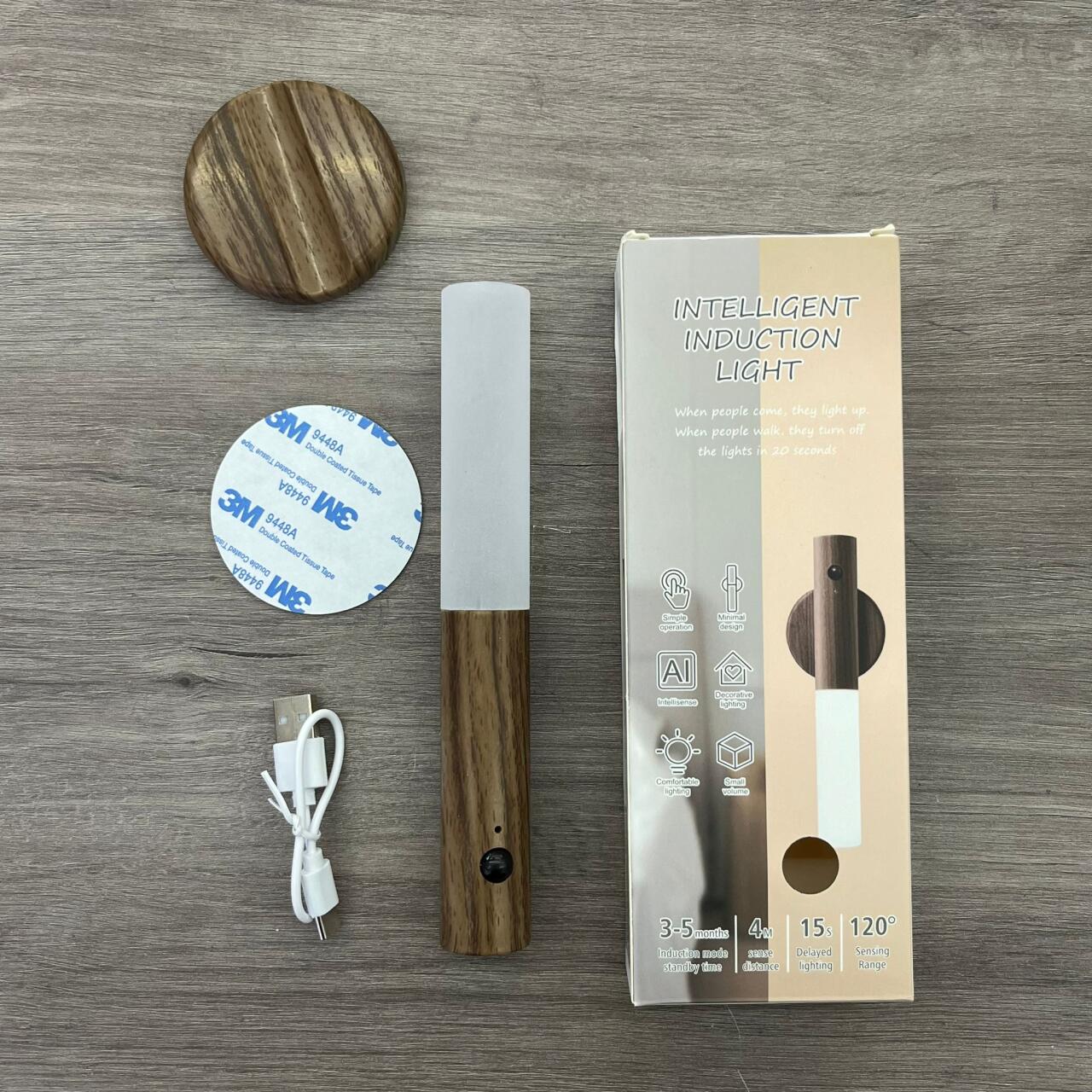 Aura Wood™- Luminária com Sensor