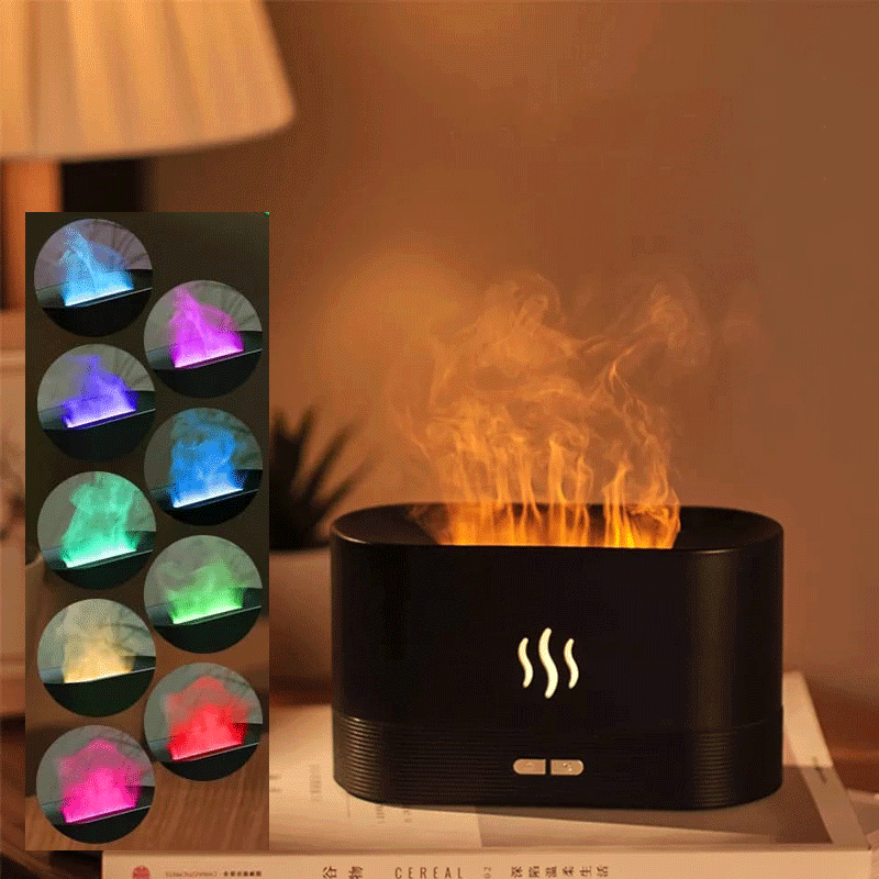Ignis Zen™ - Difusor de Chama e Aroma (9 Cores)